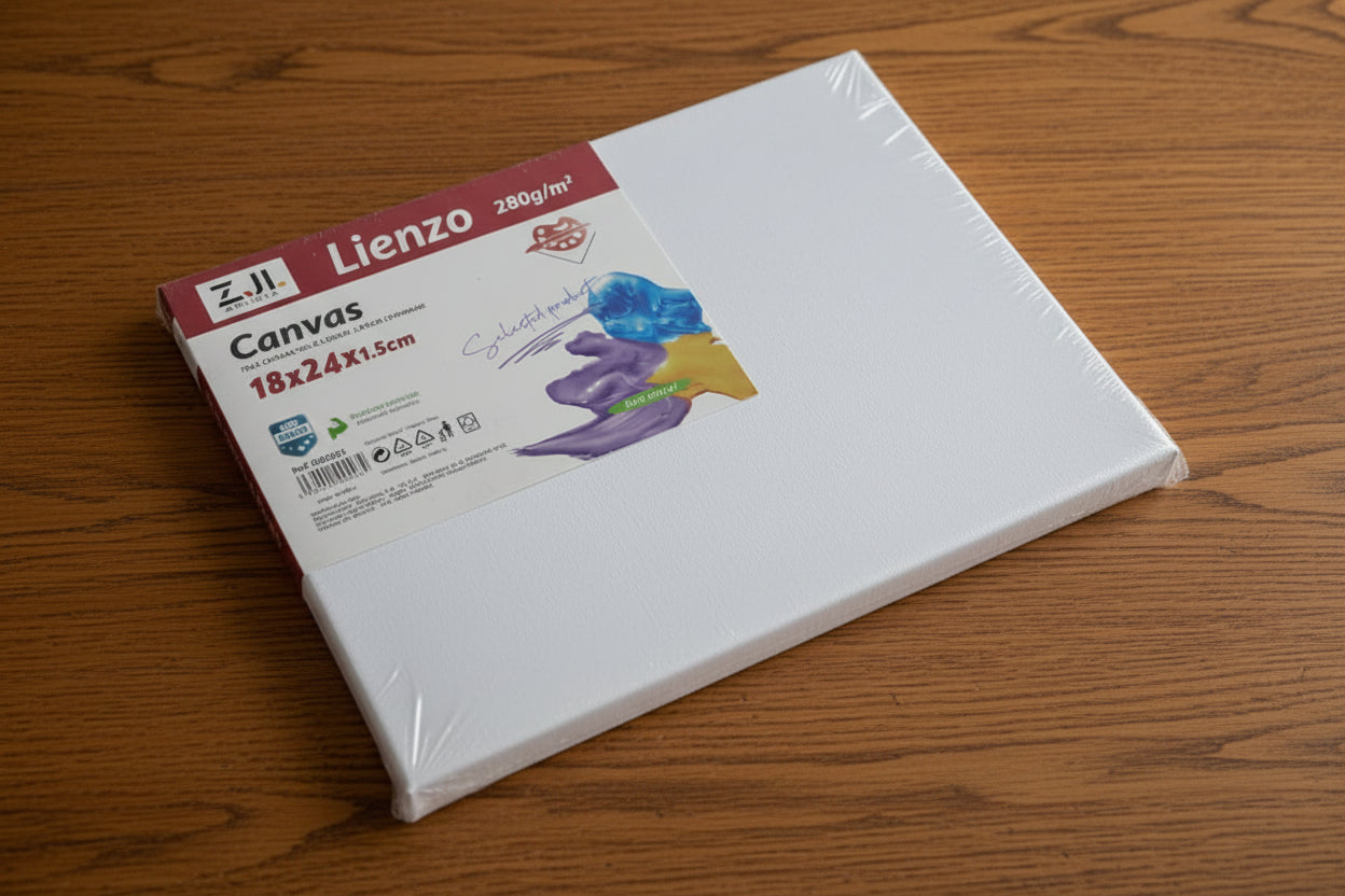 Lienzo Canvas 18cmX24cm (Caja con 24pz.)