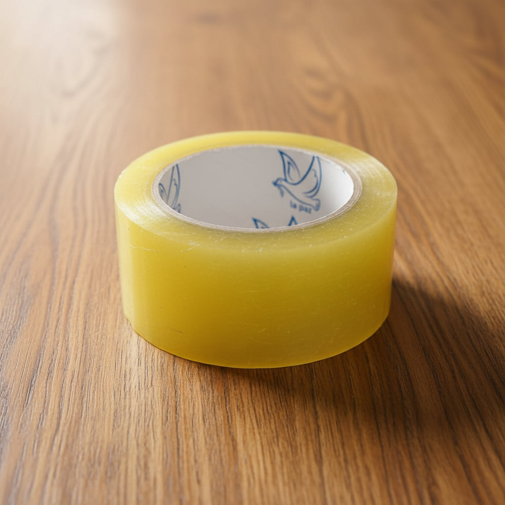 Cinta Diurex Transparente Amarilla 150m (Paquete con 6pz.)