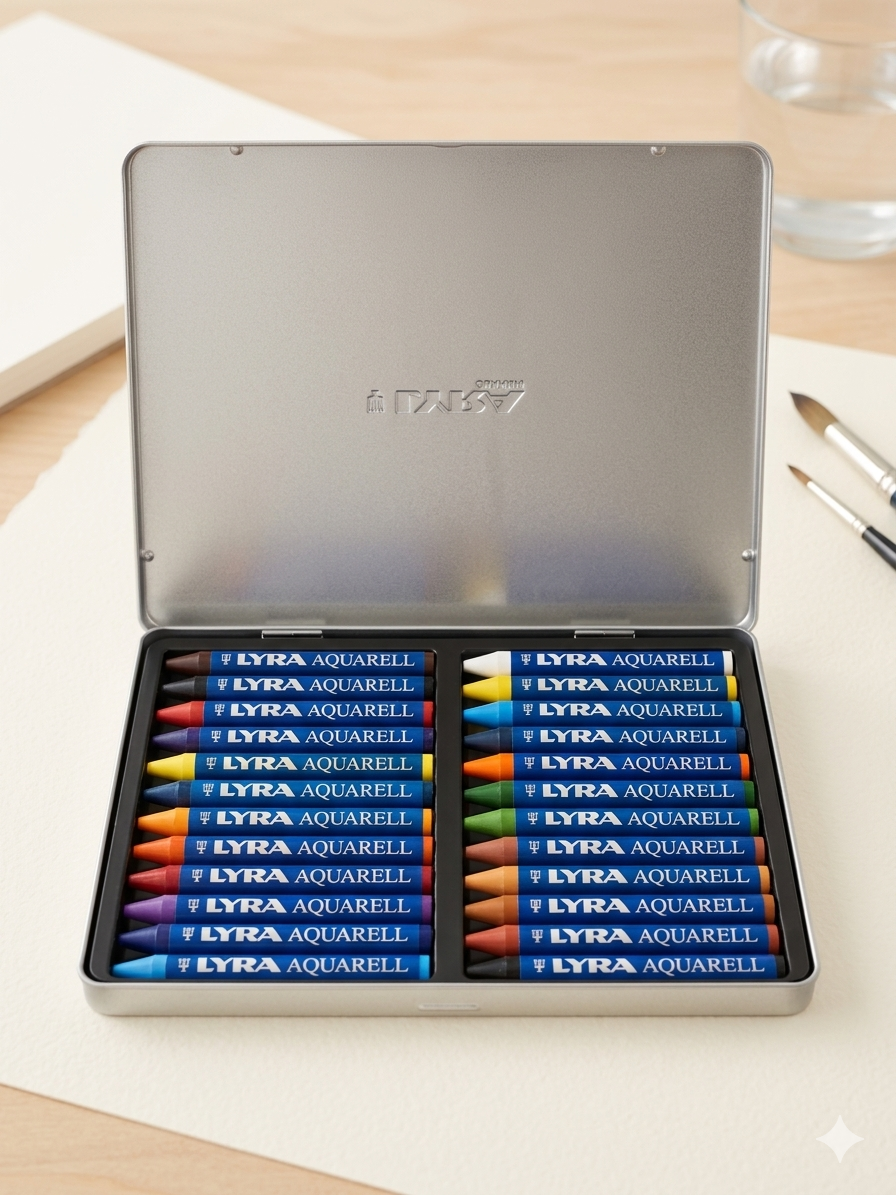 CRAYONES ACUARELABLES LYRA 24PZ