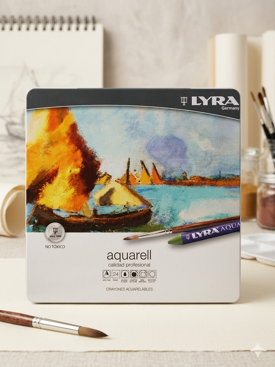 CRAYONES ACUARELABLES LYRA 24PZ