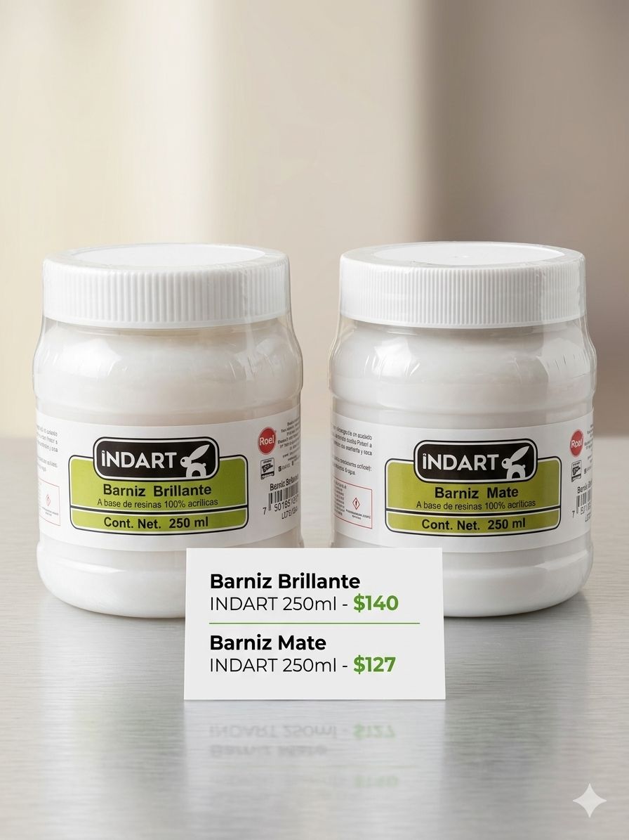 BARNIZ CON ACABADO MATE INDART 250ml