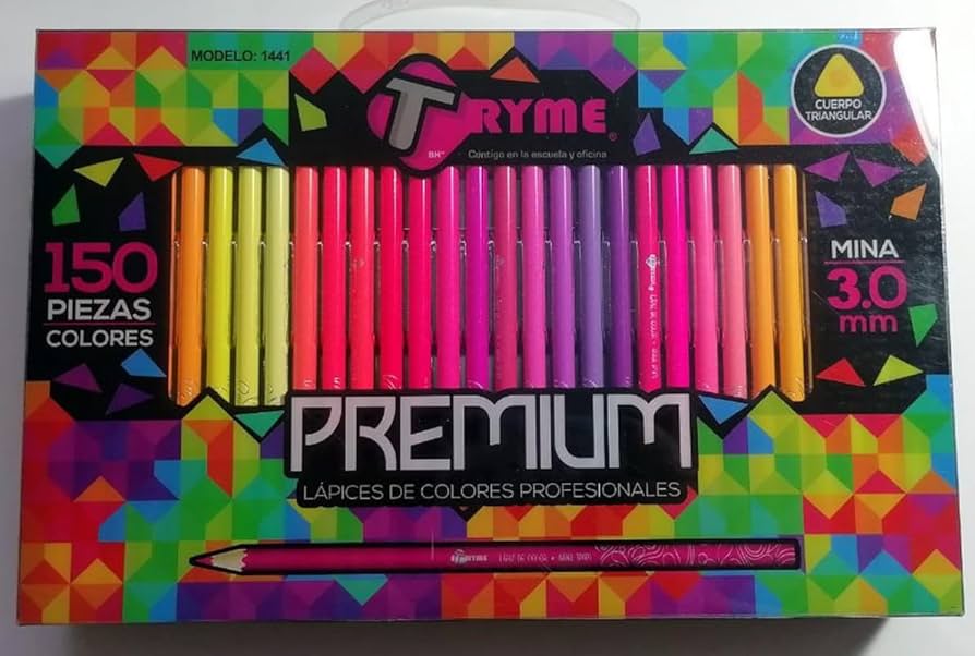 TRYME PREMIUM COLORES PROFESIONALES 150 PZAS